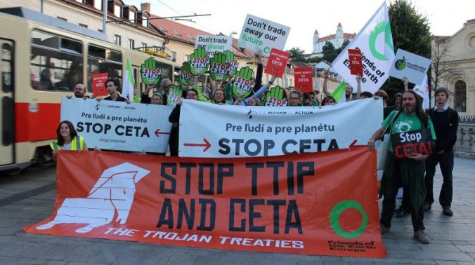 Valonia Belgica contra el CETA FoEE
